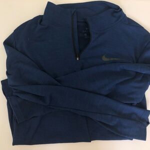 Nike Dark Blue Dri-Fit Long Sleeve Shirt